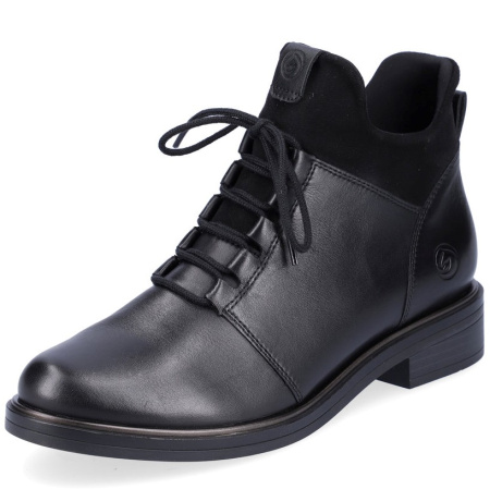 Ботинки  Remonte  черный  кожа/текстиль Z-200128