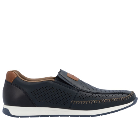 Туфли  Rieker  синий  кожа/кожа искусств. F-400052 фото в интернет-магазине | Omadey.ru