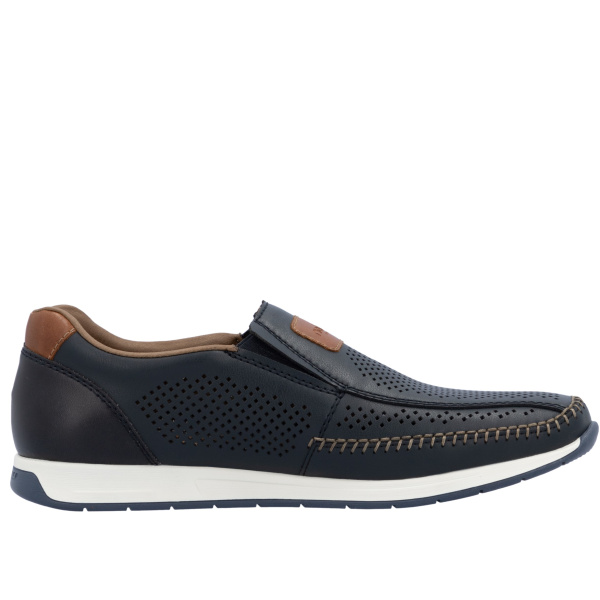 Фото Туфли  Rieker  синий  кожа/кожа искусств. F-400052 Фото Туфли  Rieker  синий  кожа/кожа искусств. F-400052