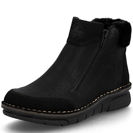 Ботинки  Rieker  черный  кожа искусств./текстиль Z-401048 фото в интернет-магазине | Omadey.ru