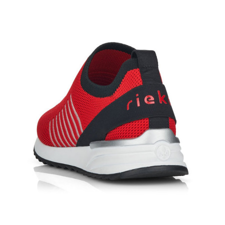 Кроссовки  Rieker  красный  текстиль F-90464 фото в интернет-магазине | Omadey.ru