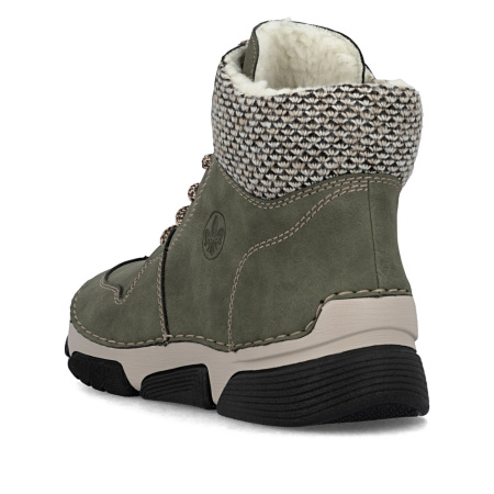 Ботинки  Rieker  зеленый  кожа искусств./текстиль  Z-401064 фото в интернет-магазине | Omadey.ru