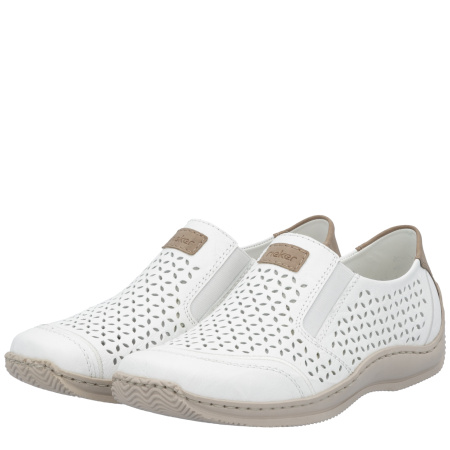 Туфли Rieker белый кожа/кожа искусств. F-400525 фото в интернет-магазине | Omadey.ru