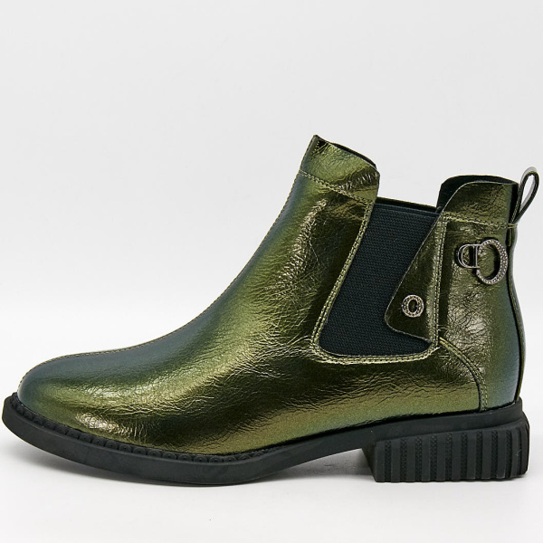 Фото Ботинки  Bonavi  зеленый  кожа Z-100168
