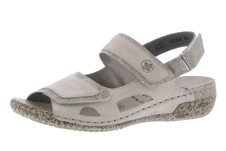 Сандалии  Rieker  бежевый  кожа/кожа искусств. F-100639 фото в интернет-магазине | Omadey.ru Сандалии  Rieker  бежевый  кожа/кожа искусств. F-100639 фото в интернет-магазине | Omadey.ru