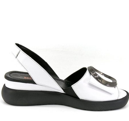 Босоножки  Dakkem  белый  кожа F-90209 фото в интернет-магазине | Omadey.ru