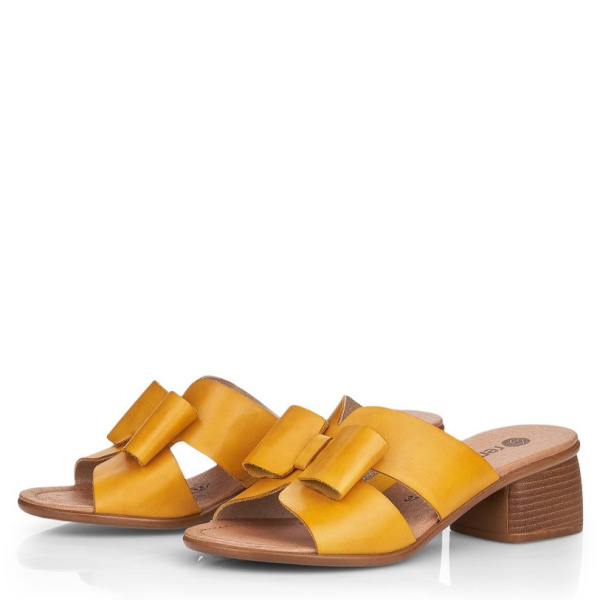 Фото Шлепанцы  Remonte  желтый  кожа F-400200