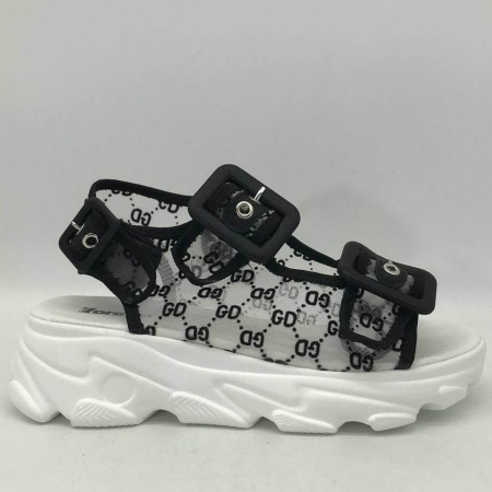 Сандалии  Glam Forever  белый  текстиль F-91141 фото в интернет-магазине | Omadey.ru