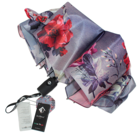 Зонт  Flioraj  серый  полиэстер c09477 фото в интернет-магазине | Omadey.ru