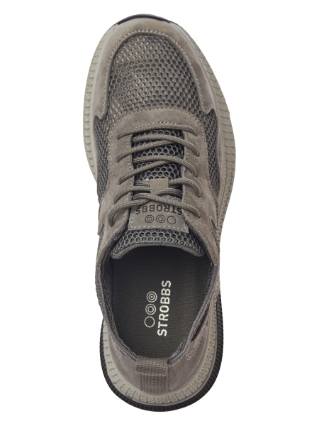 Фото Кроссовки  Strobbs  серый  текстиль/нат.замша F-300198 мужские