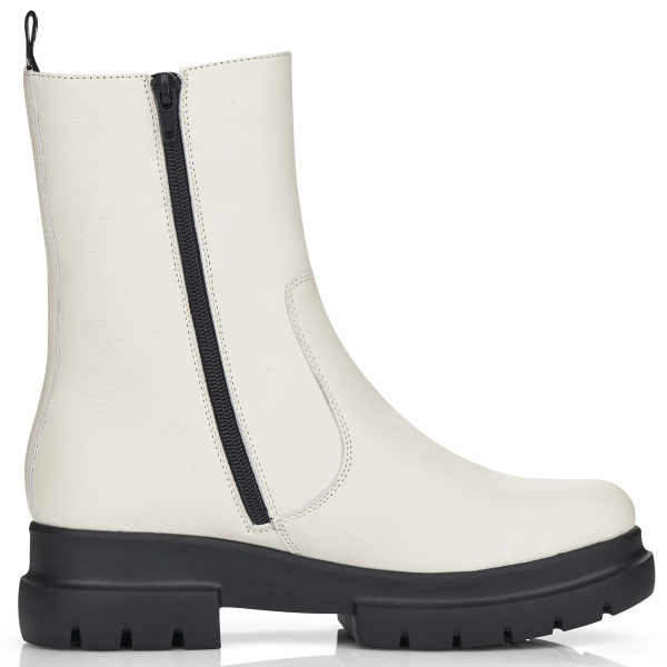 Фото Ботинки  Remonte  белый  кожа Z-100481