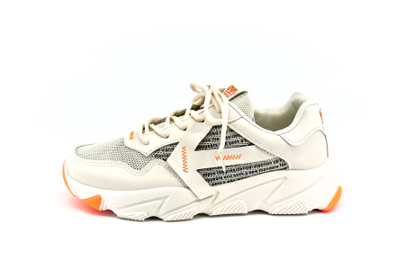 Кроссовки  Crosby  бежевый  кожа иск. /сетка F-80573 фото в интернет-магазине | Omadey.ru