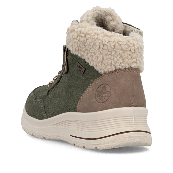 Фото Ботинки  Rieker  зеленый  кожа/кожа искусств.  Z-401067 Фото Ботинки  Rieker  зеленый  кожа/кожа искусств.  Z-401067