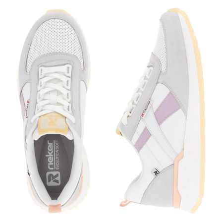 Кроссовки  Rieker-Evolution  серый  кожа/кожа искусств. F-300259 фото в интернет-магазине | Omadey.ru