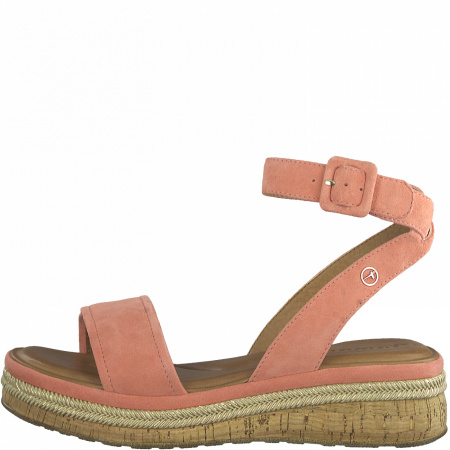 Сандалии  Tamaris  персиковый  кожа F-90518 фото в интернет-магазине | Omadey.ru