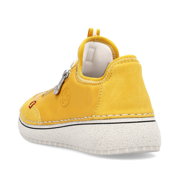 Фото Кроссовки  Rieker  желтый  кожа искусств./текстиль F-400089 Фото Кроссовки  Rieker  желтый  кожа искусств./текстиль F-400089