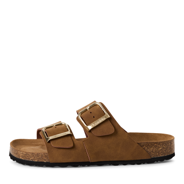 Фото Сабо  Tamaris  коричневый  кожа искусств. F-400903