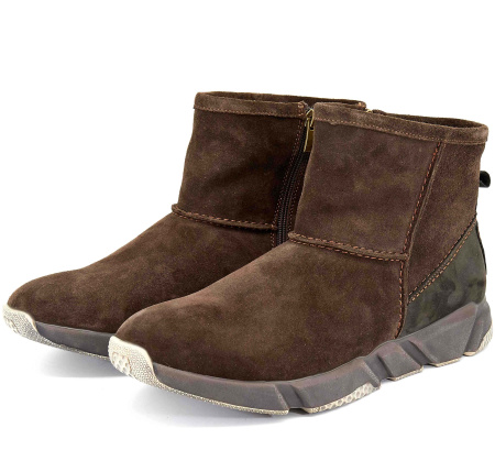 Ботинки  Baden  коричневый  кожа Z-8699 фото в интернет-магазине | Omadey.ru