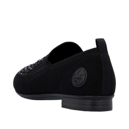 Туфли  Rieker  черный  текстиль  F-401138 фото в интернет-магазине | Omadey.ru