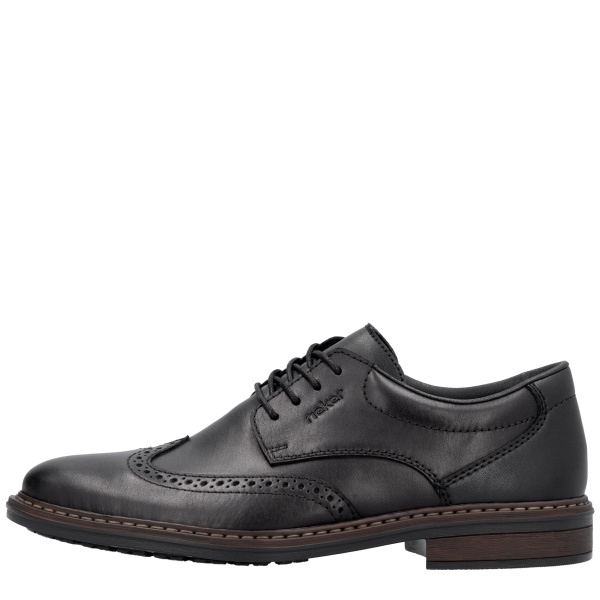 Фото Туфли  Rieker  черный  кожа/кожа искусств. F-400010 Фото Туфли  Rieker  черный  кожа/кожа искусств. F-400010