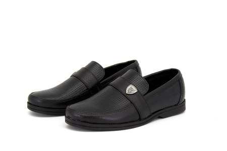 Туфли  Joker  черный  кожа Z-8270 фото в интернет-магазине | Omadey.ru