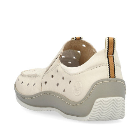 Туфли  Rieker  бежевый  кожа/текстиль F-300249 фото в интернет-магазине | Omadey.ru