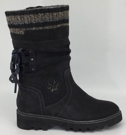 Полусапоги  Balex  серый  велюр натуральный Z-8740 фото в интернет-магазине | Omadey.ru