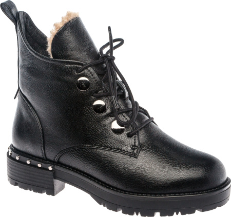 Ботинки  Betsy  черный  кожа искусств. Z-8904 фото в интернет-магазине | Omadey.ru