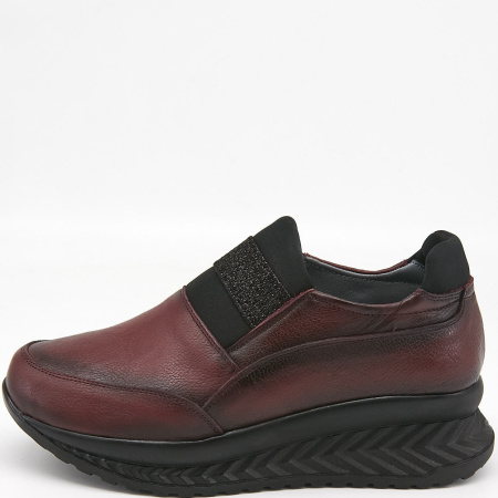 Полуботинки  Rovigo  бордовый  кожа Z-8221 фото в интернет-магазине | Omadey.ru