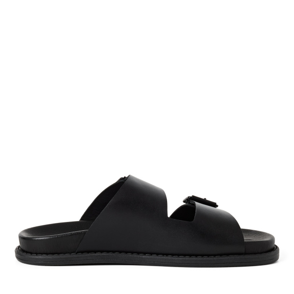 Фото Шлепанцы  Marco Tozzi  черный  кожа F-401082