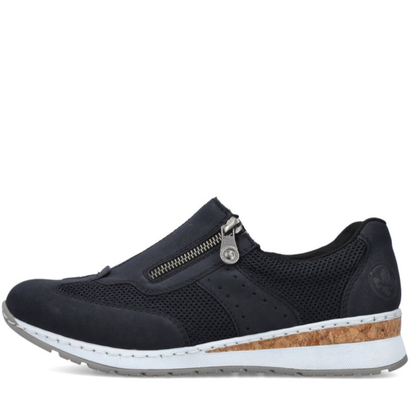 Фото Кроссовки  Rieker  синий  кожа искусств./текстиль F-400093