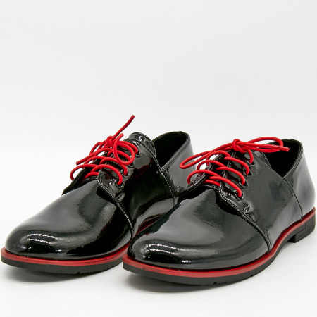 Туфли  Keddo  черный  кожа лаковая искусств. Z-100022 фото в интернет-магазине | Omadey.ru