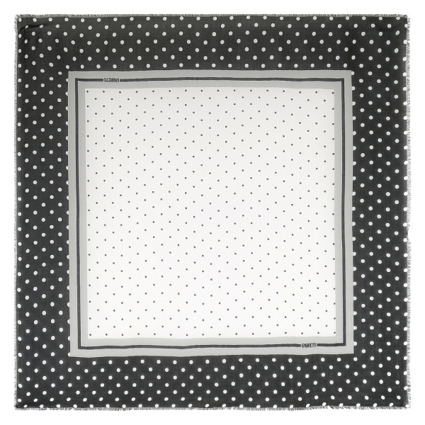Фото Платок Fabretti черно-белый  c15670