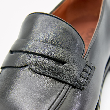 Туфли  Romitan  черный  кожа Z-100664 фото в интернет-магазине | Omadey.ru