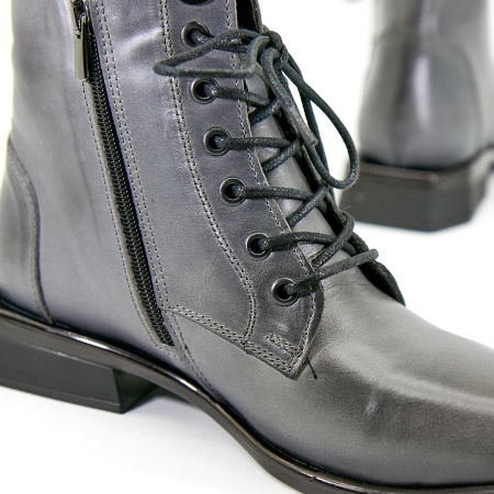 Ботинки  Dakkem  черный  кожа Z-100392 фото в интернет-магазине | Omadey.ru