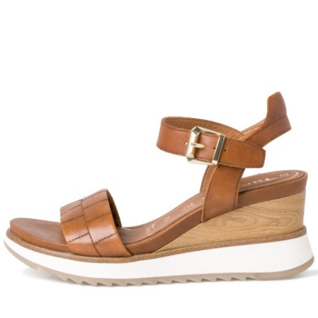 Босоножки  Tamaris  коричневый  кожа F-100316 фото в интернет-магазине | Omadey.ru