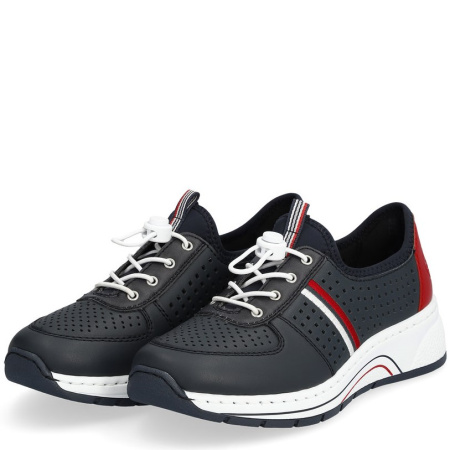 Кроссовки  Rieker  синий  кожа/кожа искусств. F-300518 фото в интернет-магазине | Omadey.ru