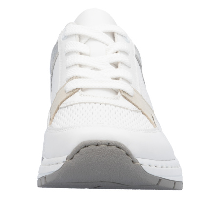 Кроссовки Rieker белый кожа/кожа искусств. F-400040 фото в интернет-магазине | Omadey.ru