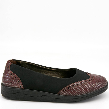 Туфли  Esse  бордовый  кожа Z-89239 фото в интернет-магазине | Omadey.ru