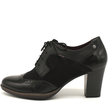 Полуботинки  Tamaris  черный  кожа/кожа искусств. Z-8029 фото в интернет-магазине | Omadey.ru