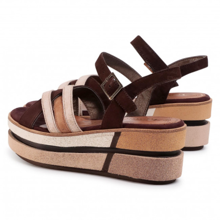 Босоножки  Tamaris  коричневый  кожа F-81061 фото в интернет-магазине | Omadey.ru