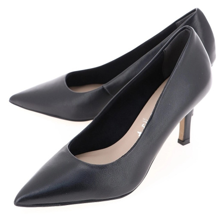 Лодочки  Tamaris  черный  кожа Z-400525 фото в интернет-магазине | Omadey.ru