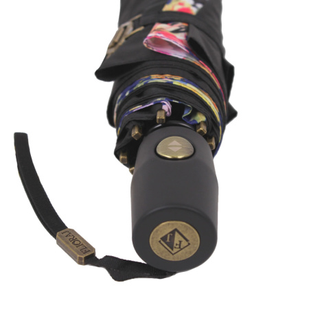 Зонт  Flioraj  черный  полиэстер c09623 фото в интернет-магазине | Omadey.ru