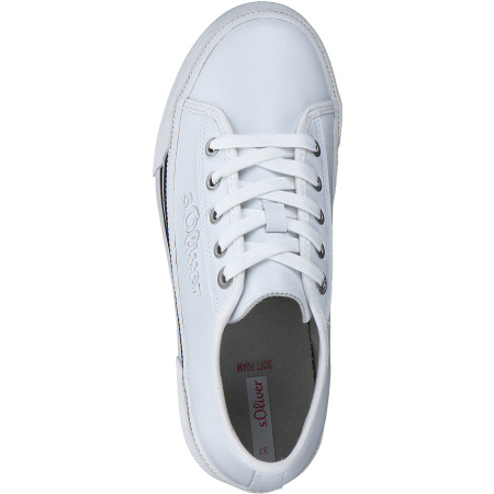 Кеды  S.Oliver  белый  кожа искусств. F-100340 фото в интернет-магазине | Omadey.ru