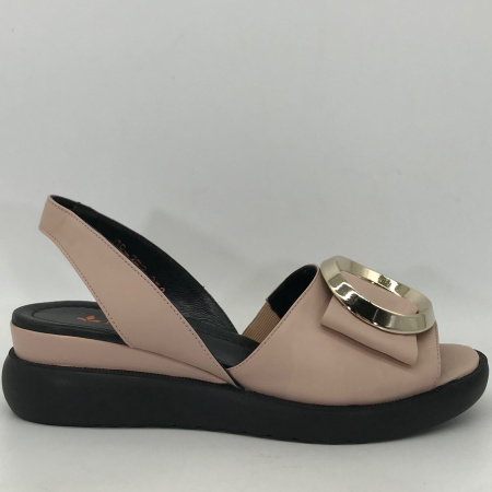 Босоножки  Dakkem  пудра  кожа F-90208 фото в интернет-магазине | Omadey.ru