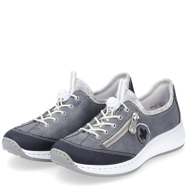 Фото Кроссовки  Rieker  синий  кожа искусств./текстиль F-200078