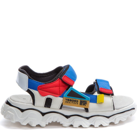 Сандалии  Crosby  синий  сетка/кожа искусств. F-90991 фото в интернет-магазине | Omadey.ru