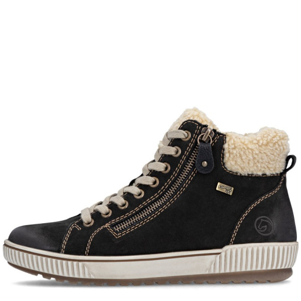 Фото Ботинки  Remonte  серый  кожа/текстиль Z-401057 Фото Ботинки  Remonte  серый  кожа/текстиль Z-401057