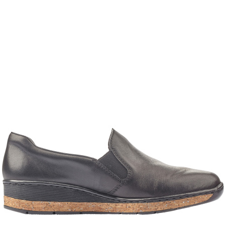 Туфли  Rieker  черный  кожа F-400017 фото в интернет-магазине | Omadey.ru