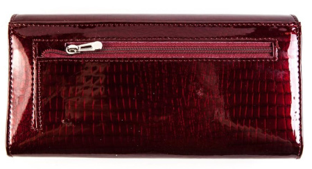 Кошелек  женские Coscet  бордовый  кожа лаковая искусств. c11973 фото в интернет-магазине | Omadey.ru